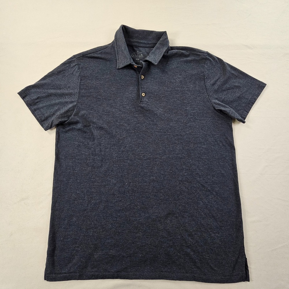 Fresh Clean Tees Blue Short Sleeve Cotton Blend T-Shirt Men's L